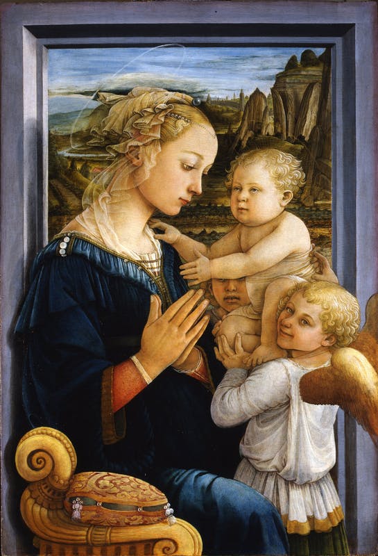 Fra Lippo Lippi painting of madonna with child