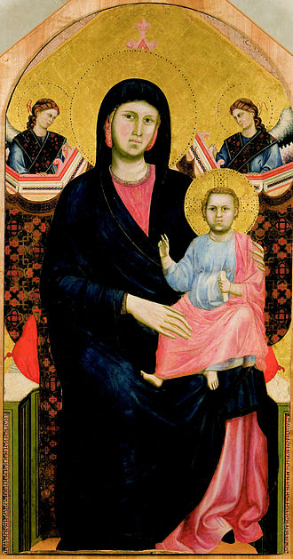painting by Giotto of Madonna and Child