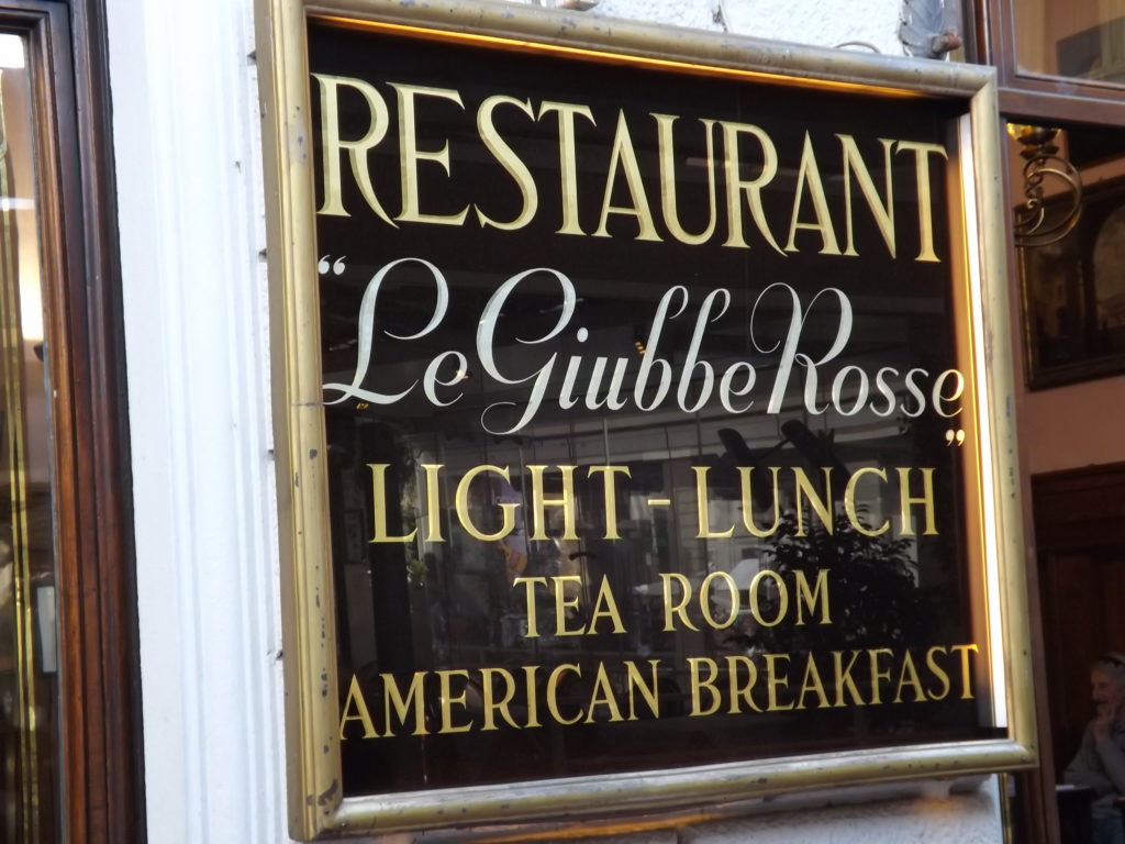 sign for Caffe Giubbe Rosse