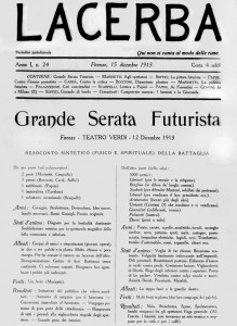 cover of Lacerba c.1923