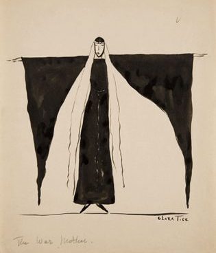  Clara Tice illustration of figure wearing long sleeves c.1916