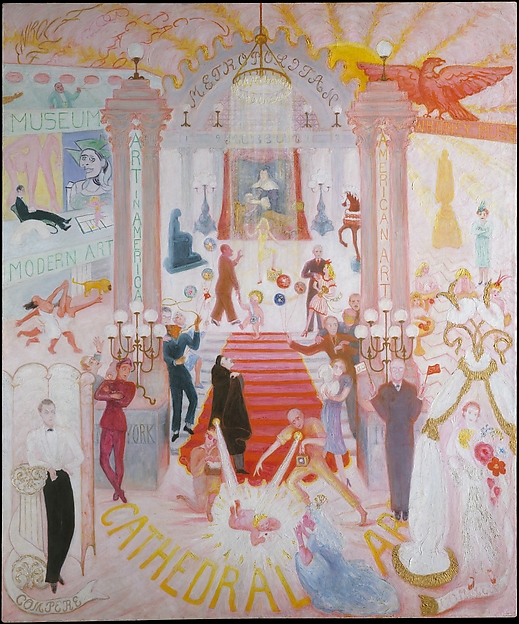 painting of interior party scene