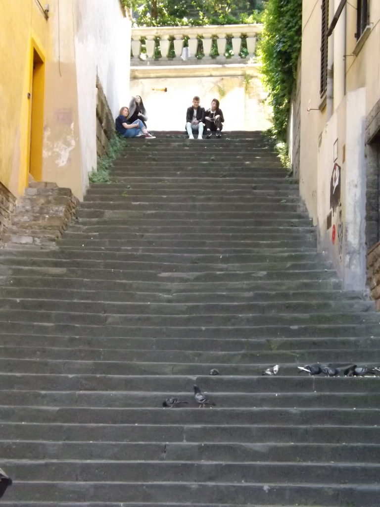 Stairs leading to Costa di San Giorgio