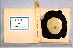 exhibition catalog cover with false breast