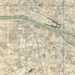 Baedeker map of Paris