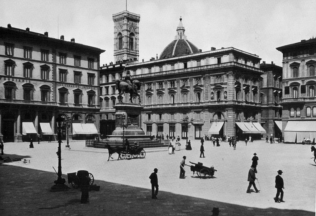 Piazza Vittorio Emanuele, Florence, 1896