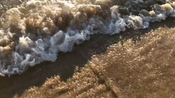 screen shot of waves from video