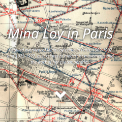 Mina Loy in Paris on map of Paris