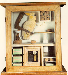 cornell box with cockatoo and corks